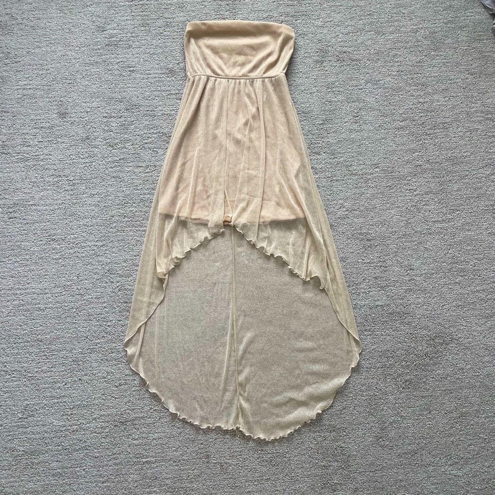 Rue 21 Women’s Sheer Glitter Boho Festival Dress Spring Summer Lightweight Party